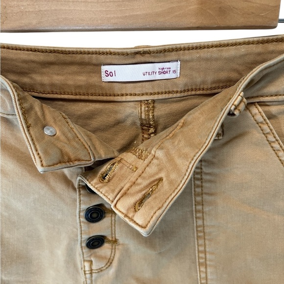 SOL Women's High Rise Utility Shorts, Sz 10 - Picture 4 of 5